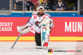 Tyler Beskorowany (Torwart, HC05 Banska Bystrica) beim Warmup im CHL-Gruppenspiel EHC Red Bull Muenchen gegen den HC 05 Banska Bystrica (Slowakei).Foto: Heike Feiner/Eibner Pressefoto