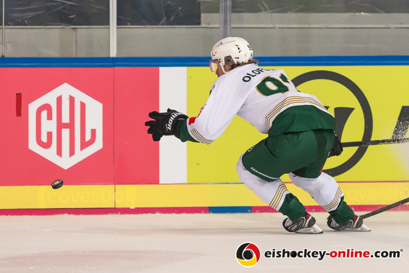 Jesper Olofsson (Faerjestad BK Karlstad) im Gruppenspiel der Champions Hockey League zwischen dem EHC Red Bull München und Färjestad Karlstad (Schweden) am 08.10..2019.