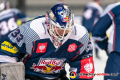 Danny aus den Birken (Torwart, EHC Red Bull Muenchen) beim Warmup zum CHL-Gruppenspiel EHC Red Bull Muenchen gegen Faerjestad BK Karlstad (Schweden).Foto: Heike Feiner/Eibner Pressefoto