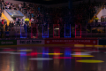 Lichtspiele im Viertelfinal-Rückspiel der Champions Hockey League zwischen dem EHC Red Bull München und Djurgarden IF Stockholm (Schweden) am 10.12.2019.