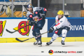 Trevor Parkes (EHC Red Bull Muenchen) und Marco Mueller (HC Ambri-Piotta) im Gruppenspiel der Champions Hockey League zwischen dem EHC Red Bull München und dem HC Ambri-Piotta (Schweiz) am 29.08.2019.