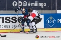 Konstantin Komarek (Malmoe Redhawks) und John Mitchell (EHC Red Bull Muenchen) im Gruppenspiel im Rahmen der Champions Hockey League zwischen dem EHC Red Bull München und den Malmö Redhawks (Schweden) am 09.10.2018.