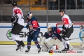 Ryan Button (EHC Red Bull Muenchen) und Kevin Reich (Torwart, EHC Red Bull Muenchen) gegen Fredrik Haendemark (Malmoe Redhawks) und Lars Bryggman (Malmoe Redhawks) im Gruppenspiel im Rahmen der Champions Hockey League zwischen dem EHC Red Bull München und den Malmö Redhawks (Schweden) am 09.10.2018.