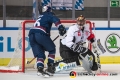 Justin Schuetz (EHC Red Bull Muenchen) vor Christopher Nilstorp (Torwart, Malmoe Redhawks) im Gruppenspiel im Rahmen der Champions Hockey League zwischen dem EHC Red Bull München und den Malmö Redhawks (Schweden) am 09.10.2018.