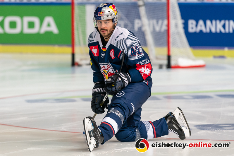 Yasin Ehliz (EHC Red Bull Muenchen) im Achtelfinal-Rückspiel der Champions Hockey League zwischen dem EHC Red Bull München und Yunost Minsk (Weißrussland) am 20.11.2019.