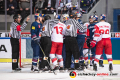 Kleiner Meinungsverschiedenheiten waren an der Tagesordnung im Halbfinal-Hinspiel der Champions Hockey League zwischen dem EHC Red Bull München und dem EC Red Bull Salzburg (Österreich) am 08.01.2019.