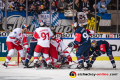 Hochbetrieb vor dem Salzburger Tor im Halbfinal-Hinspiel der Champions Hockey League zwischen dem EHC Red Bull München und dem EC Red Bull Salzburg (Österreich) am 08.01.2019.