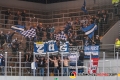 Riesenjubel der Zuger Fans nach dem Siegtreffer von Lino Martschini (EV Zug) im Achtelfinal-Hinspiel der Champions Hockey League zwischen dem EHC Red Bull München und dem EV Zug (Schweiz) am 06.11.2018.