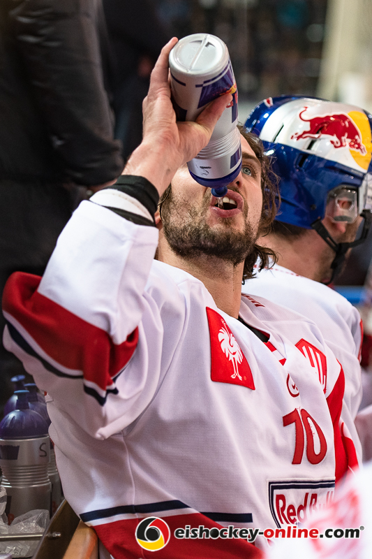 Raphael Herburger (EC Red Bull Salzburg) im Halbfinal-Rückspiel der Champions Hockey League zwischen dem EC Red Bull Salzburg (Österreich) und dem EHC Red Bull München am 16.01.2019.