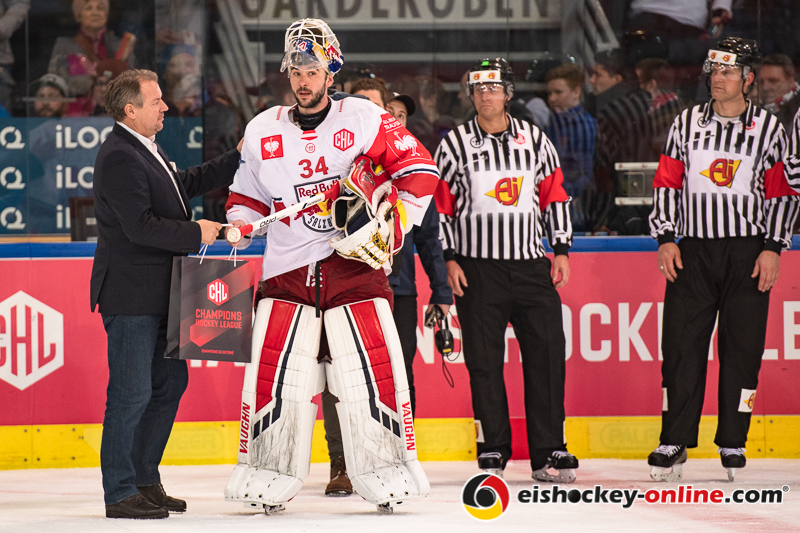 MVP auf Seiten Salzburgs wurde Steve Michalek (Torwart, EC Red Bull Salzburg) im Halbfinal-Rückspiel der Champions Hockey League zwischen dem EC Red Bull Salzburg (Österreich) und dem EHC Red Bull München am 16.01.2019.