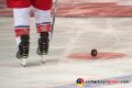 Das Spielgerät im Halbfinal-Rückspiel der Champions Hockey League zwischen dem EC Red Bull Salzburg (Österreich) und dem EHC Red Bull München am 16.01.2019.