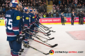 Die Münchner beobachten die MVP-Ehrung im Halbfinal-Rückspiel der Champions Hockey League zwischen dem EC Red Bull Salzburg (Österreich) und dem EHC Red Bull München am 16.01.2019.