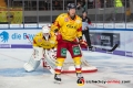 Fredrik Pettersson Wentzel (Torwart, Duesseldorfer EG) und Patrick Koeppchen (Duesseldorfer EG) in der Hauptrundenbegegnung der Deutschen Eishockey Liga zwischen dem EHC Red Bull München und der Düsseldorfer EG am 14.10.2018.