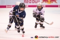 Pausenunterhaltung in Form eines Bambini-Spiels in der Hauptrundenbegegnung der Deutschen Eishockey Liga zwischen dem EHC Red Bull München und den Adler Mannheim am 09.12.2018.