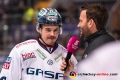 Martin Buchwieser (Eisbaeren Berlin) beim Pauseninterview in der Hauptrundenbegegnung der Deutschen Eishockey Liga zwischen dem EHC Red Bull München und den Eisbären Berlin am 01.11.2018.