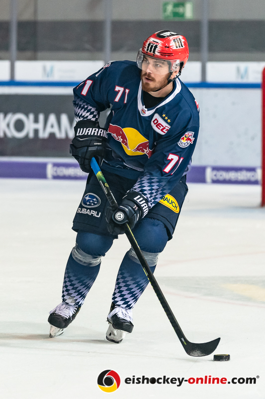 Chris Bourque (EHC Red Bull Muenchen) in der Hauptrundenbegegnung der Deutschen Eishockey Liga zwischen dem EHC Red Bull München und den Eisbären Berlin am 22.09.2019.