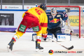 John Henrion (Duesseldorfer EG) scheitert gegen Danny aus den Birken (Torwart, EHC Red Bull Muenchen) in der Hauptrundenbegegnung der Deutschen Eishockey Liga zwischen dem EHC Red Bull München und der Düsseldorfer EG am 03.02.2019.