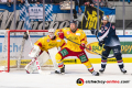 Mathias Niederberger (Torwart, Duesseldorfer EG) und Patrick Koeppchen (Duesseldorfer EG) gegen Yasin Ehliz (EHC Red Bull Muenchen) in der Hauptrundenbegegnung der Deutschen Eishockey Liga zwischen dem EHC Red Bull München und der Düsseldorfer EG am 03.02.2019.