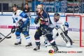 Benedikt Kohl (ERC Ingolstadt Panther) und Maximilian Daubner (EHC Red Bull Muenchen) vor dem Tor von Jochen Reimer (Torwart, ERC Ingolstadt Panther) in der Hauptrundenbegegnung der Deutschen Eishockey Liga zwischen dem EHC Red Bull Muenchen und den Ingolstadt Panthern am 07.10.2018.Foto: Heike Feiner/Eibner Pressefoto