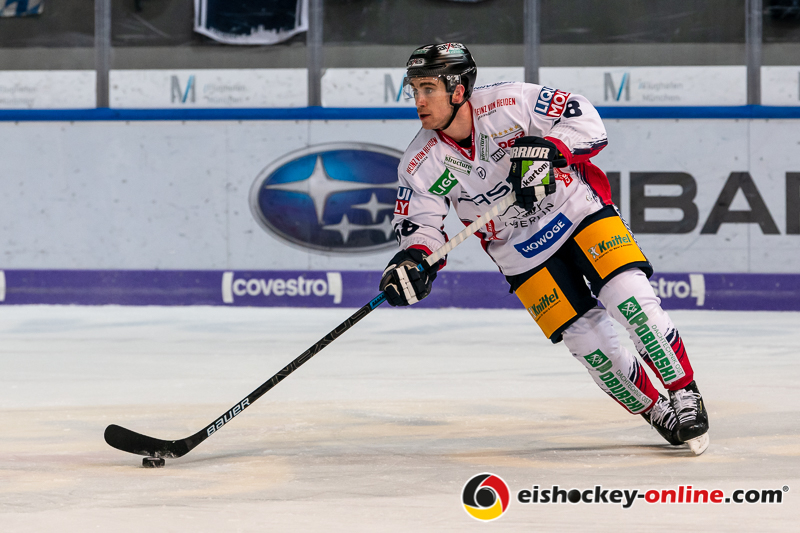 Ryan McKiernan (Eisbaeren Berlin) in der Hauptrundenbegegnung der Deutschen Eishockey Liga zwischen dem EHC Red Bull München und den Eisbären Berlin am 24.01.2020.