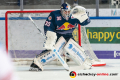 Daniel Fiessinger (Torwart, EHC Red Bull Muenchen) in der Hauptrundenbegegnung der Deutschen Eishockey Liga zwischen dem EHC Red Bull München und den Fischtown Pinguins Bremerhaven am 16.02.2020.