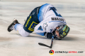 Colton Jobke (ERC Ingolstadt Panther) mit Schmerzen am Boden in der Hauptrundenbegegnung der Deutschen Eishockey Liga zwischen dem EHC Red Bull München und dem ERC Ingolstadt am 26.12.2019.