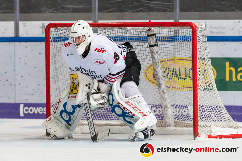 Gustaf Wesslau (Torwart, Koelner Haie) in der Hauptrundenbegegnung der Deutschen Eishockey Liga zwischen dem EHC Red Bull München und den Kölner Haien am 10.01.2020.