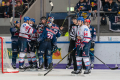 Kleine Meinungsverschiedenheit in der Hauptrundenbegegnung der Deutschen Eishockey Liga zwischen dem EHC Red Bull München und den Adler Mannheim am 08.12.2019.