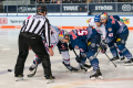 Bully zwischen Andrew Desjardins (Adler Mannheim) und Patrick Hager (EHC Red Bull Muenchen) in der Hauptrundenbegegnung der Deutschen Eishockey Liga zwischen dem EHC Red Bull München und den Adler Mannheim am 15.12.2019.