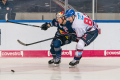 Patrick Hager (EHC Red Bull Muenchen) und Andrew Desjardins (Adler Mannheim) in der Hauptrundenbegegnung der Deutschen Eishockey Liga zwischen dem EHC Red Bull München und den Adler Mannheim am 15.12.2019.