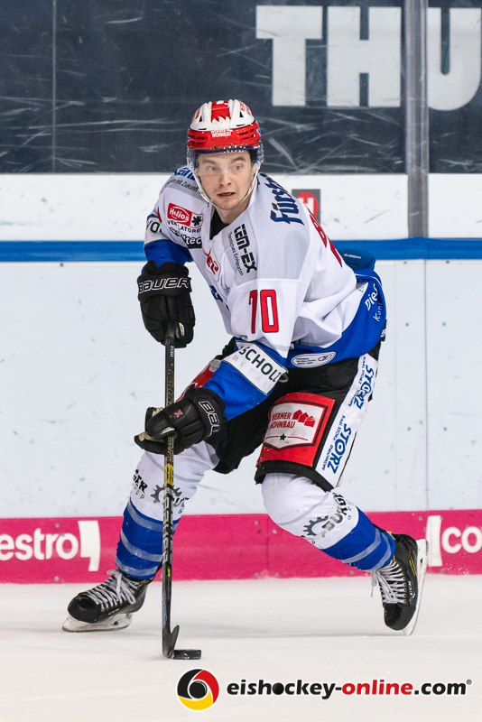 Troy Bourke (Schwenninger Wild Wings) in der Hauptrundenbegegnung der Deutschen Eishockey Liga zwischen dem EHC Red Bull München und den Schwenninger Wild Wings am 01.03.2020.