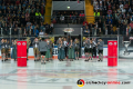 Die Ohlstädter Musikkappelle beim Vortragen der Natrionalhymne in der 2. Finalbegegnung in den Playoffs der Deutschen Eishockey Liga zwischen dem EHC Red Bull München und den Adler Mannheim am 20.04.2019.