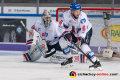 Dennis Endras (Torwart, Adler Mannheim) und Joonas Lehtivuori (Adler Mannheim) in der 2. Finalbegegnung in den Playoffs der Deutschen Eishockey Liga zwischen dem EHC Red Bull München und den Adler Mannheim am 20.04.2019.