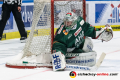 Olivier Roy (Torwart, Augsburger Panther) in der 2. Halbfinalbegegnung in den Playoffs der Deutschen Eishockey Liga zwischen den Augsburger Panthern und dem EHC Red Bull München am 05.04.2019.