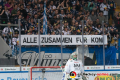 in der 1. Halbfinalbegegnung in den Playoffs der Deutschen Eishockey Liga zwischen dem EHC Red Bull München und den Augsburger Panthern am 03.04.2019.