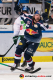 Maximilian Kastner (EHC Red Bull Muenchen) bejubelt das 1:0 durch Mark Voakes in der 1. Halbfinalbegegnung in den Playoffs der Deutschen Eishockey Liga zwischen dem EHC Red Bull München und den Augsburger Panthern am 03.04.2019.