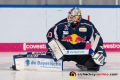 Danny aus den Birken (Torwart, EHC Red Bull Muenchen) beim Warmup in der 3. Halbfinalbegegnung in den Playoffs der Deutschen Eishockey Liga zwischen dem EHC Red Bull München und den Augsburger Panthern am 07.04.2019.