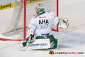 Olivier Roy (Torwart, Augsburger Panther) in der 5. Halbfinalbegegnung in den Playoffs der Deutschen Eishockey Liga zwischen dem EHC Red Bull München und den Augsburger Panthern am 12.04.2019.