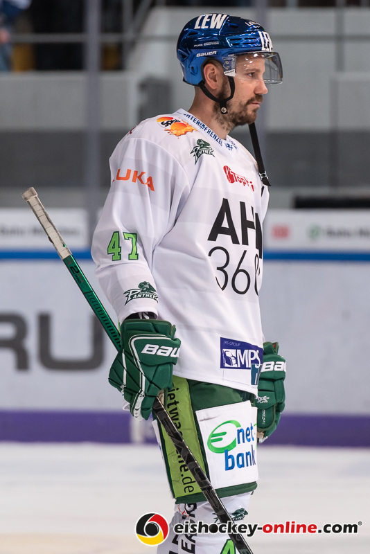 Christoph Ullmann (Augsburger Panther) in der 7. Halbfinalbegegnung in den Playoffs der Deutschen Eishockey Liga zwischen dem EHC Red Bull München und den Augsburger Panthern am 16.04.2019.