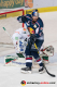 Yasin Ehliz (EHC Red Bull Muenchen) vor Olivier Roy (Torwart, Augsburger Panther) in der 7. Halbfinalbegegnung in den Playoffs der Deutschen Eishockey Liga zwischen dem EHC Red Bull München und den Augsburger Panthern am 16.04.2019.