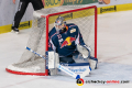 Danny aus den Birken (Torwart, EHC Red Bull Muenchen) konnte einen Shutout feiern in der 7. Halbfinalbegegnung in den Playoffs der Deutschen Eishockey Liga zwischen dem EHC Red Bull München und den Augsburger Panthern am 16.04.2019.