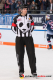 Hauptschiedsrichter Aleksi Rantala in der 7. Halbfinalbegegnung in den Playoffs der Deutschen Eishockey Liga zwischen dem EHC Red Bull München und den Augsburger Panthern am 16.04.2019.