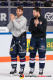 Mads Christensen (EHC Red Bull Muenchen) und Patrick Hager (EHC Red Bull Muenchen) in der 7. Halbfinalbegegnung in den Playoffs der Deutschen Eishockey Liga zwischen dem EHC Red Bull München und den Augsburger Panthern am 16.04.2019.