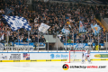 Die Muenchner Nordkurve bejubelt das 1:0 in der Hauptrundenbegegnung der Deutschen Eishockey Liga zwischen dem EHC Red Bull München und den Fischtown Pinguins Bremerhaven am 03.11.2019.