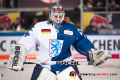 Timo Pielmeier (Torwart, ERC Ingolstadt Panther) beim Warmup in der Hauptrundenbegegnung der Deutschen Eishockey Liga zwischen dem EHC Red Bull München und den Ingolstadt Panthern am 24.02.2019.