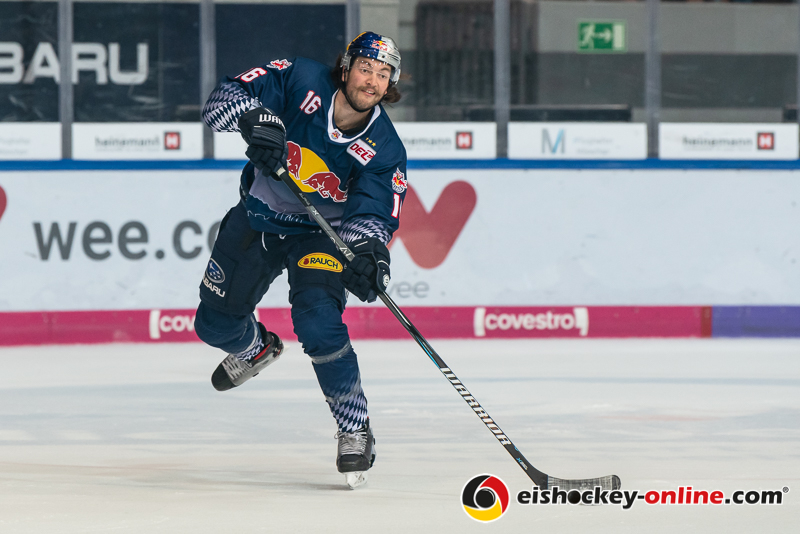 Konrad Abeltshauser (EHC Red Bull Muenchen) in der Hauptrundenbegegnung der Deutschen Eishockey Liga zwischen dem EHC Red Bull München und den Iserlohn Roosters am 13.10.2019.