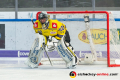 Dimitri Paetzold (Torwart, Krefeld Pinguine) im Spiel Red Bull Muenchen gegen die Krefeld Pinguine am 20.10.2019.Foto: Heike Feiner/Eibner Pressefoto