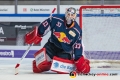 Danny aus den Birken (Torwart, EHC Red Bull Muenchen) in der Hauptrundenbegegnung der Deutschen Eishockey Liga zwischen dem EHC Red Bull München und den Krefeld Pinguinen am 28.09.2018.