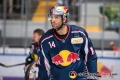 Justin Shugg (EHC Red Bull Muenchen) in der Hauptrundenbegegnung der Deutschen Eishockey Liga zwischen dem EHC Red Bull München und den Krefeld Pinguinen am 28.09.2018.