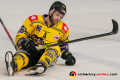 Daniel Pietta (Krefeld Pinguine) am Boden in der Hauptrundenbegegnung der Deutschen Eishockey Liga zwischen dem EHC Red Bull München und den Krefeld Pinguinen am 30.12.2019.